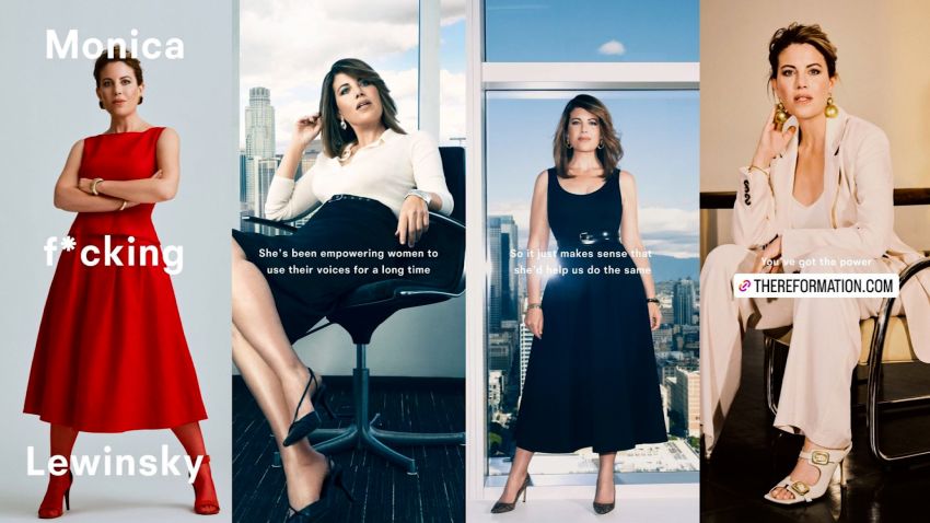 Monica Lewinsky New Campaign with Stylish Power Outfits